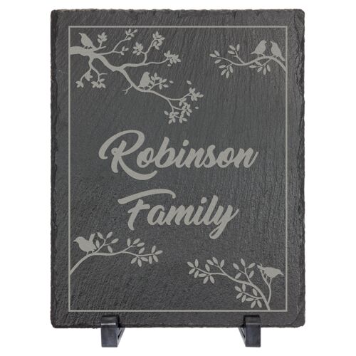 10" x 8" Rectangle Slate Decor with Plastic Feet Thumbnail